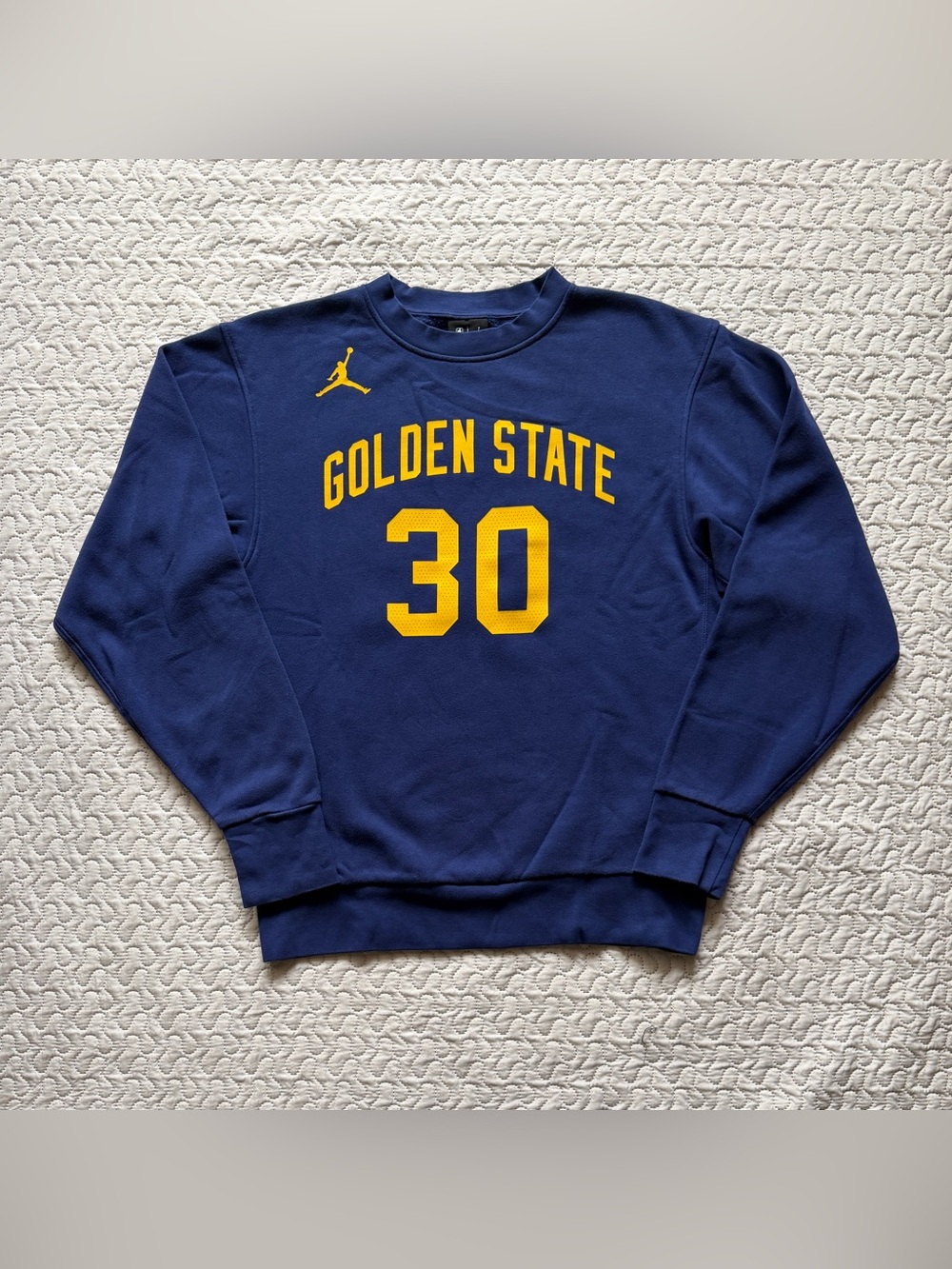 Jordan Golden State Warriors Stephen Curry #30 Men’s Small Crewneck Sweatshirt